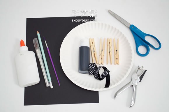 紙盤手工制作可愛大熊貓面具圖解教程 -  itrip.net.cn