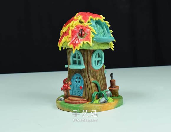 紙粘土和玻璃瓶手工制作童話(huà)小屋 -  itrip.net.cn