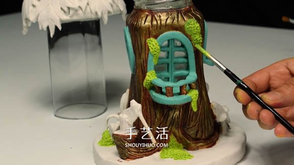 紙粘土和玻璃瓶手工制作童話(huà)小屋 -  itrip.net.cn