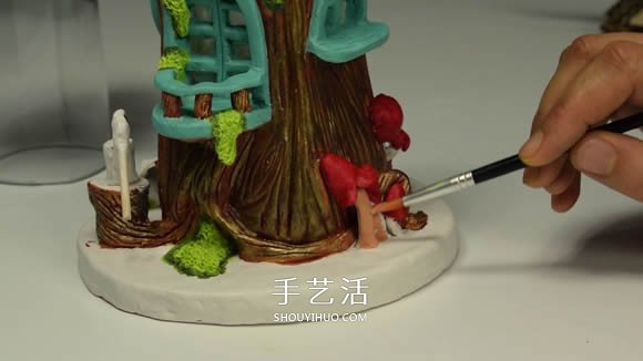 紙粘土和玻璃瓶手工制作童話(huà)小屋 -  itrip.net.cn