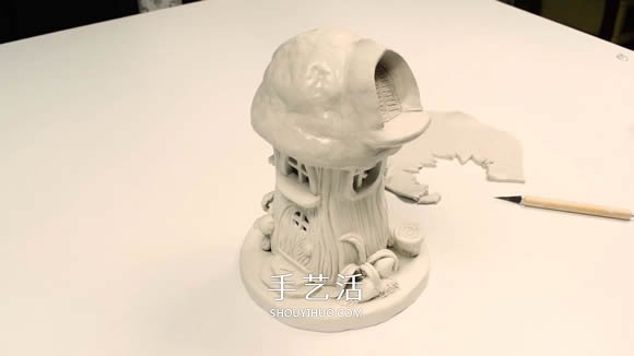 紙粘土和玻璃瓶手工制作童話(huà)小屋 -  itrip.net.cn