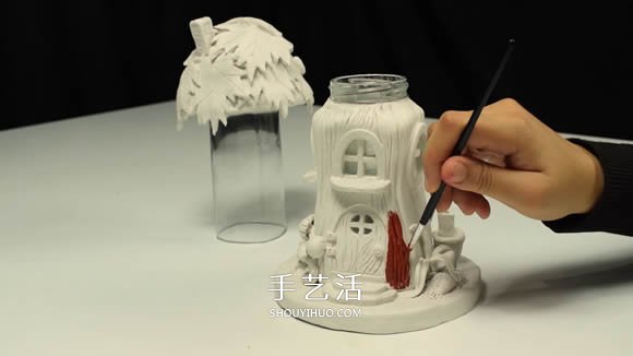紙粘土和玻璃瓶手工制作童話(huà)小屋 -  itrip.net.cn