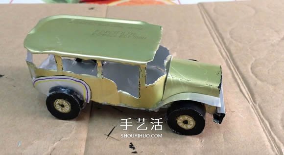 易拉罐手工制作吉普車模型圖解教程 -  itrip.net.cn