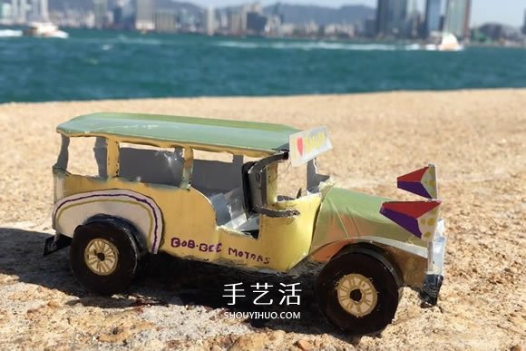 易拉罐手工制作吉普車模型圖解教程 -  itrip.net.cn