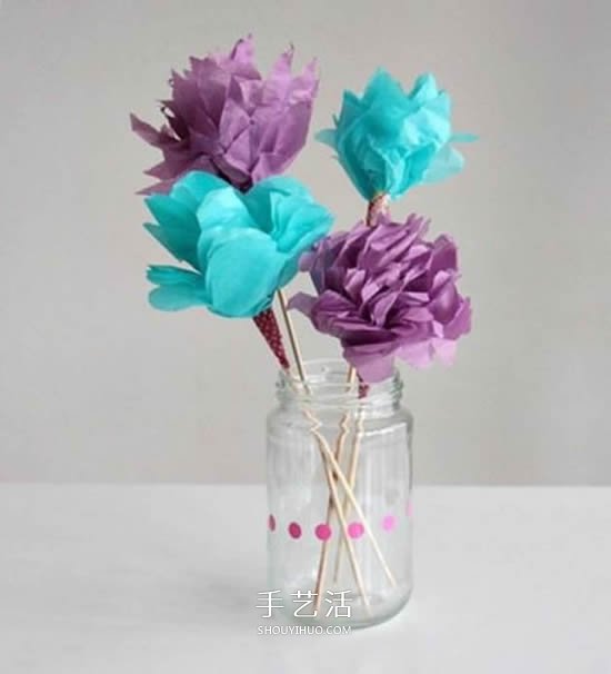 簡單的絹紙花手工制作圖解教程 -  itrip.net.cn