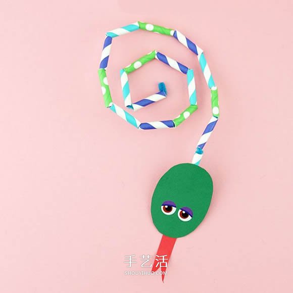 幼兒園手工制作吸管小蛇的簡單教程 -  itrip.net.cn