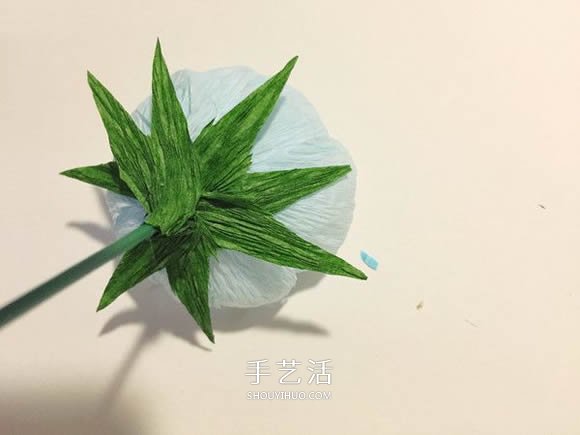 簡單又漂亮的皺紋紙洋牡丹做法圖解 -  itrip.net.cn