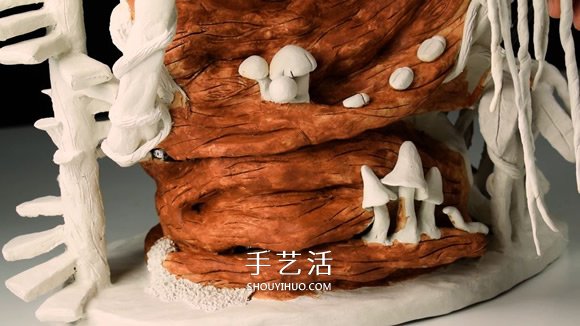 利用廢棄回收材料DIY童話樹屋燈的教程 -  itrip.net.cn