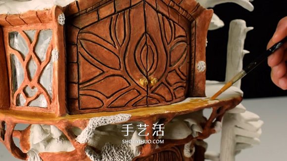 利用廢棄回收材料DIY童話樹屋燈的教程 -  itrip.net.cn