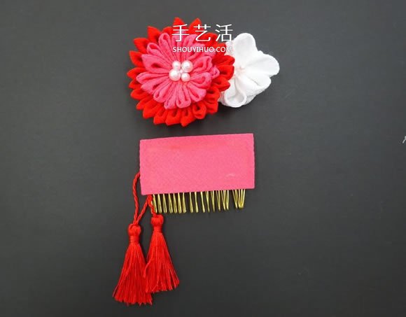 和風(fēng)花朵發(fā)梳的制作教程圖解 -  itrip.net.cn