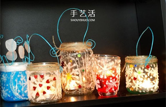 玻璃瓶手工制作雪花許愿瓶圖解教程 -  itrip.net.cn