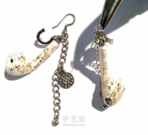 舊耳機手工制作創(chuàng)意耳環(huán)圖解教程 -  itrip.net.cn