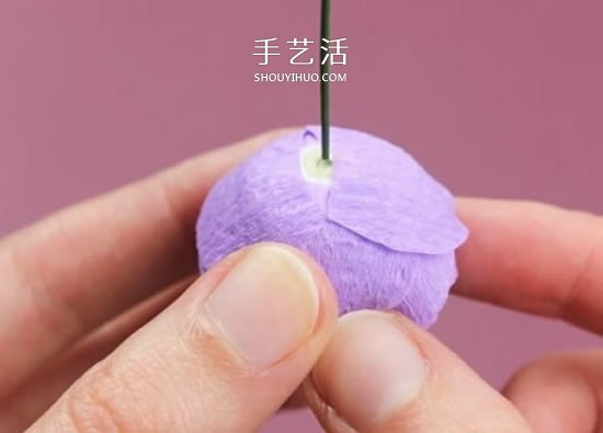 皺紋紙手工制作超美玫瑰花圖解 -  itrip.net.cn