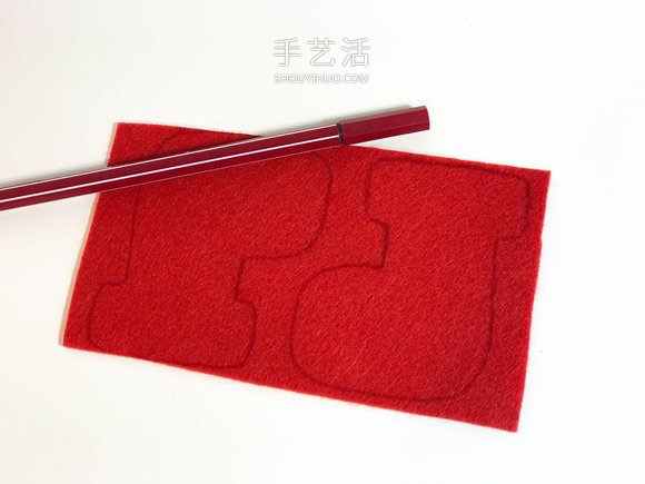 不織布手工制作超可愛圣誕樹掛件圖解 -  itrip.net.cn
