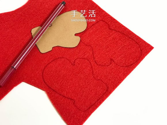不織布手工制作超可愛圣誕樹掛件圖解 -  itrip.net.cn
