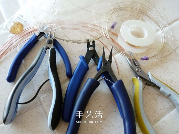 金屬絲手工制作創(chuàng)意鳥巢耳環(huán)圖解教程 -  itrip.net.cn