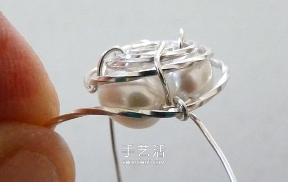 金屬絲手工制作創(chuàng)意鳥巢耳環(huán)圖解教程 -  itrip.net.cn