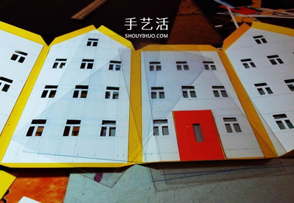 卡紙手工制作圣誕節(jié)房屋模型裝飾 -  itrip.net.cn