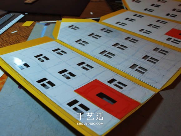 卡紙手工制作圣誕節(jié)房屋模型裝飾 -  itrip.net.cn