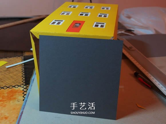 卡紙手工制作圣誕節(jié)房屋模型裝飾 -  itrip.net.cn