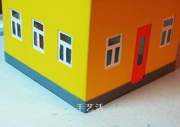 卡紙手工制作圣誕節(jié)房屋模型裝飾 -  itrip.net.cn