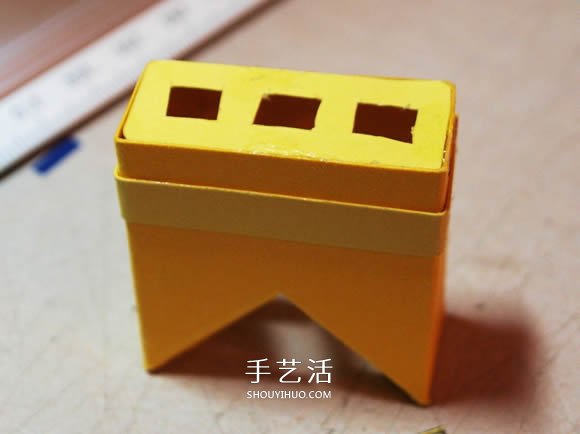 卡紙手工制作圣誕節(jié)房屋模型裝飾 -  itrip.net.cn