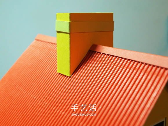 卡紙手工制作圣誕節(jié)房屋模型裝飾 -  itrip.net.cn
