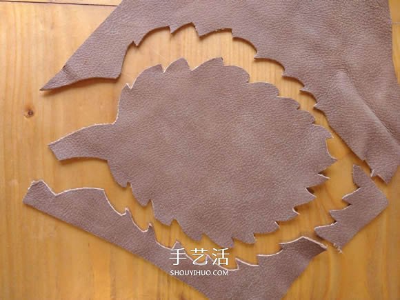 皮革手工制作樹(shù)葉碗的做法圖解 -  itrip.net.cn