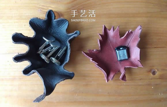 皮革手工制作樹(shù)葉碗的做法圖解 -  itrip.net.cn