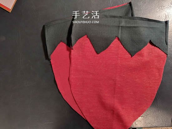 自制草莓束口袋的制作方法圖解 -  itrip.net.cn