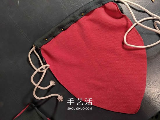 自制草莓束口袋的制作方法圖解 -  itrip.net.cn
