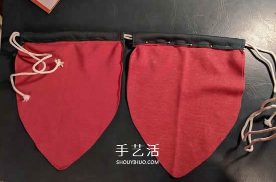 自制草莓束口袋的制作方法圖解 -  itrip.net.cn