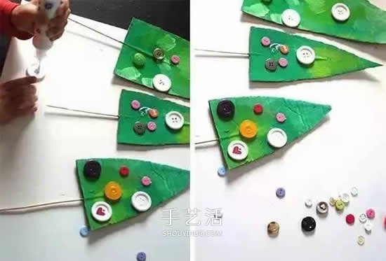 硬紙板手工制作圣誕樹的簡單方法 -  itrip.net.cn