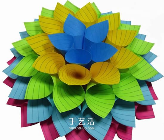 便利貼手工制作立體紙花的做法圖解 -  itrip.net.cn