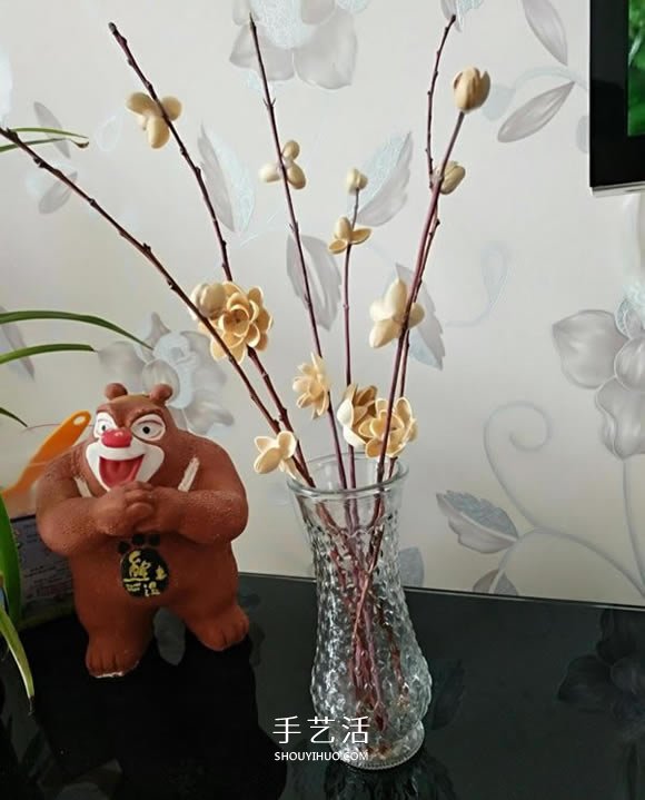 開心果殼手工制作插花裝飾品的做法 -  itrip.net.cn