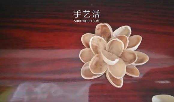 開心果殼手工制作插花裝飾品的做法 -  itrip.net.cn
