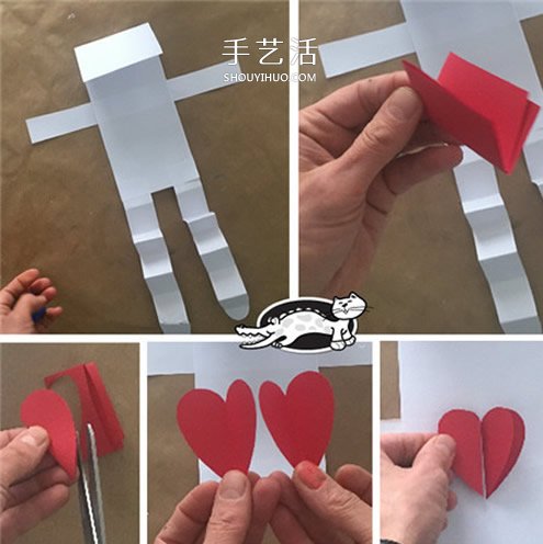 情人節(jié)表白紙片小人手工制作教程 -  itrip.net.cn