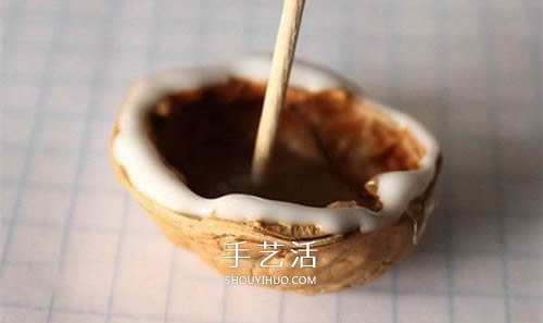 大核桃殼手工制作小帆船的方法教程 -  itrip.net.cn