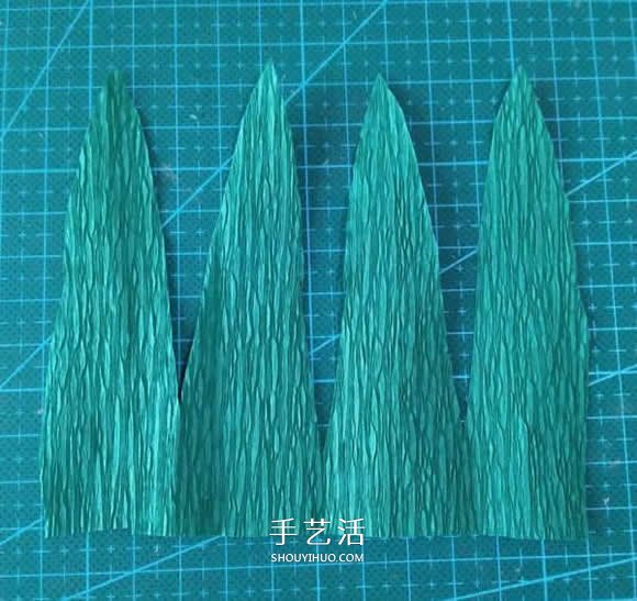 皺紋紙手工制作美麗紙花的做法圖解 -  itrip.net.cn