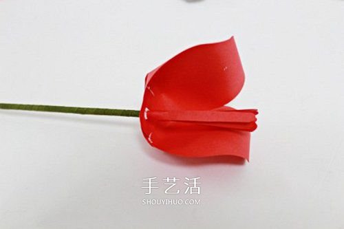 手揉紙手工制作超美郁金香花的做法 -  itrip.net.cn