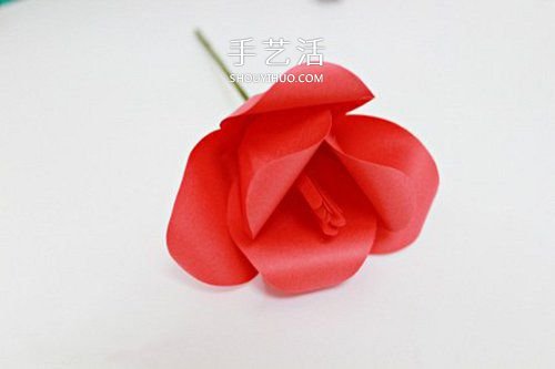 手揉紙手工制作超美郁金香花的做法 -  itrip.net.cn