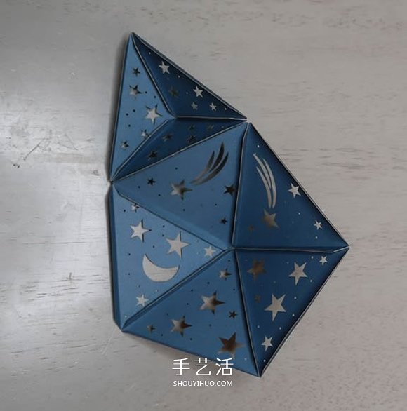 自制二十面體星光投影燈的方法教程 -  itrip.net.cn