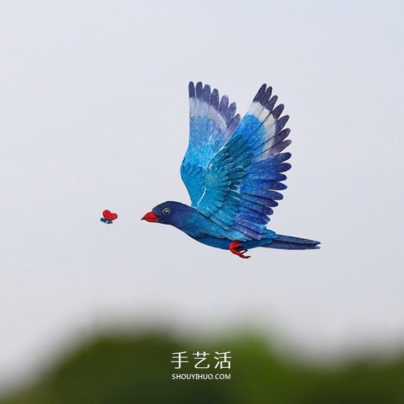365天的堅持！剪紙出微型相思鳥、黃鸝…… -  itrip.net.cn