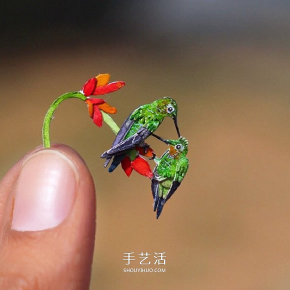 365天的堅持！剪紙出微型相思鳥、黃鸝…… -  itrip.net.cn
