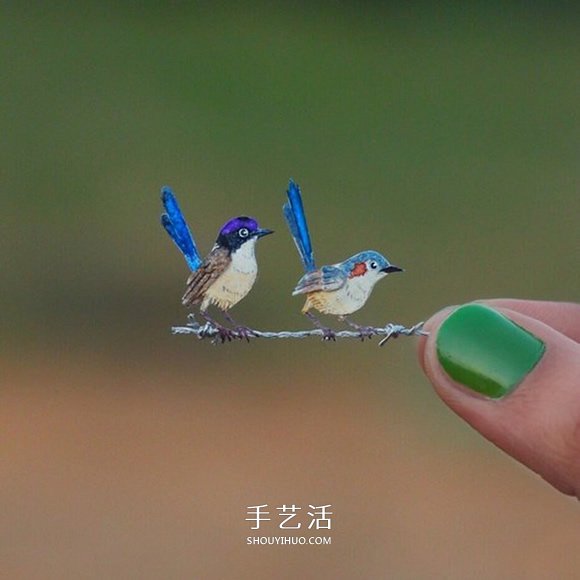 365天的堅持！剪紙出微型相思鳥、黃鸝…… -  itrip.net.cn
