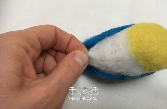 春天的使者！漂亮羊毛氈藍(lán)山雀的制作教程 -  itrip.net.cn