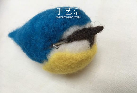春天的使者！漂亮羊毛氈藍(lán)山雀的制作教程 -  itrip.net.cn
