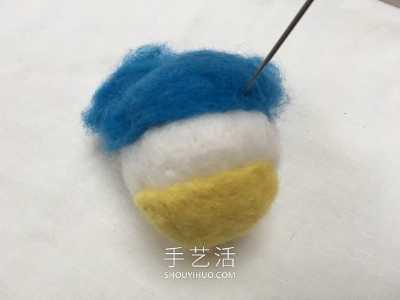春天的使者！漂亮羊毛氈藍(lán)山雀的制作教程 -  itrip.net.cn