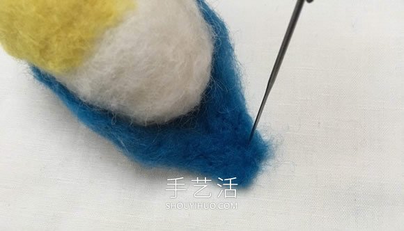 春天的使者！漂亮羊毛氈藍(lán)山雀的制作教程 -  itrip.net.cn