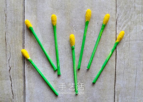 春天的記憶！用棉簽和卡紙做可愛花朵貼畫 -  itrip.net.cn